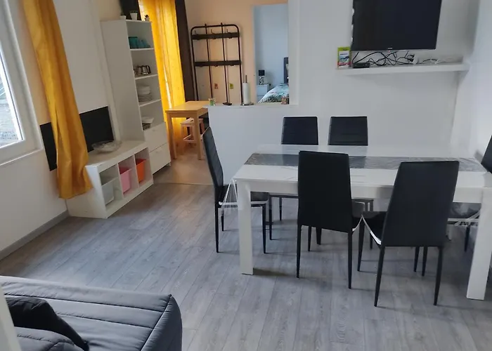 Appartement Individuelle Refais A Neuf,Ds Maison De Maitre,6 Couchages Dont Un Lit Kingsize,Cuisine Avec Lave Vaisselle,Rue Privative Pour Se Garer, Accessibilite Au Jardin
